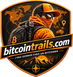 Logo de bitcointrails.com — J'irai dormir chez un bitcoiner